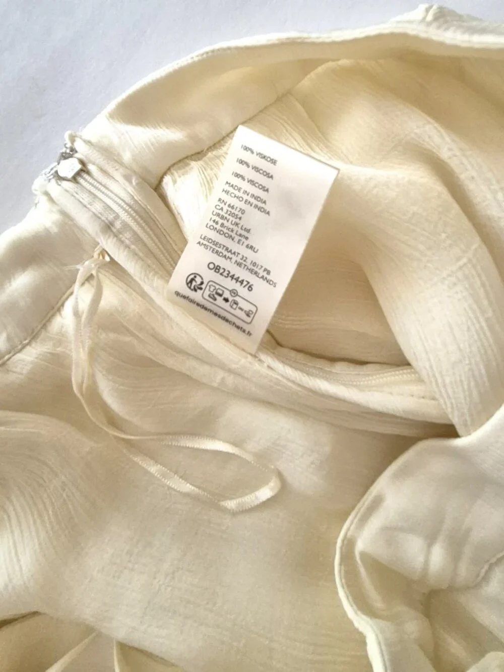 Free People Tongue Tied Sheer Balloon Pants Light Cream Color Size Large